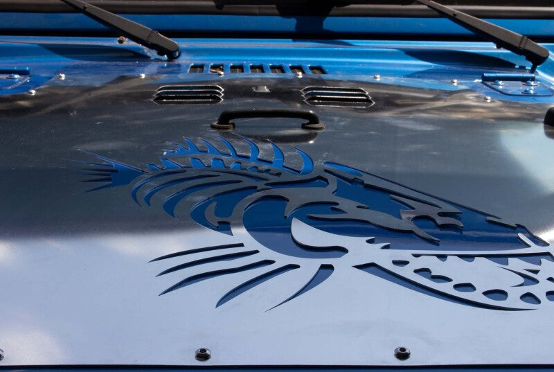 Fishbone Offroad 07-12 Jeep Wrangler JK Hood Louver - Black