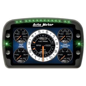 Autometer Racing Instrument Display Color LCD Including Shift and Alarm Lights Datalogging CD7