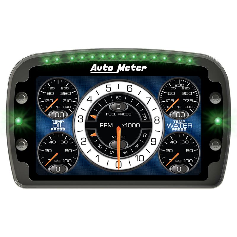 Autometer Racing Instrument Display Color LCD Including Shift and Alarm Lights Datalogging CD7