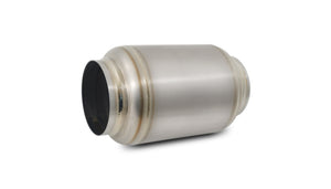 Vibrant Titanium Muffler w/Natural Tip 3in. Inlet / 3in. Outlet / 4.25in Dia