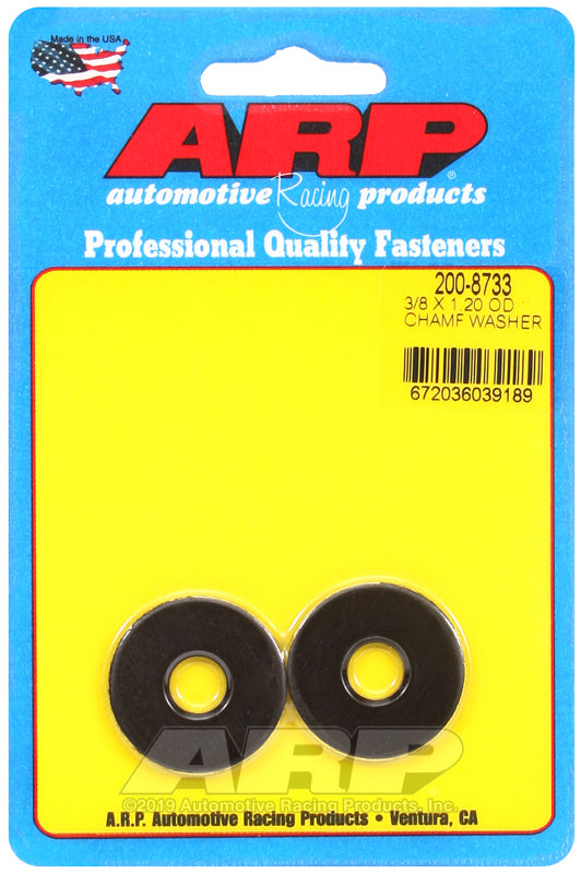 ARP 3/8 ID 1.20 OD chamfer black washers