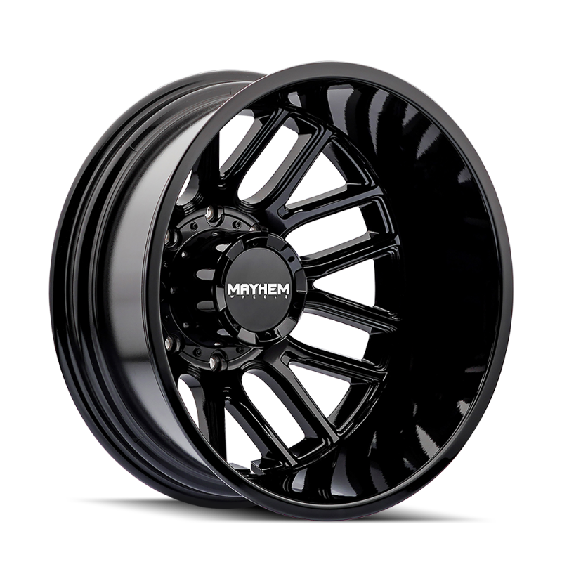 Mayhem 8107D Cogent Dually 20x8.25 / 8x210 BP/ -192mm Offset / 154.2mm Hub Gloss Black Wheel