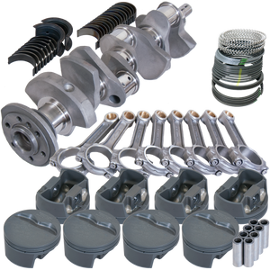 Eagle Chevy 350 3.480in Crank 6.000in I-Beam Rods -5cc Flat Top 4.030in Pistons Rotating Assembly