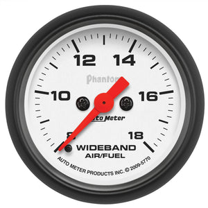 Autometer Wideband 2 1/16 inch Full Sweep Electric Air/Fuel Ratio Analog