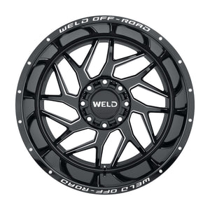 Weld Off-Road W117 22X12 Fulcrum 8X170 ET-44 BS4.75 Gloss Black MIL 125.1