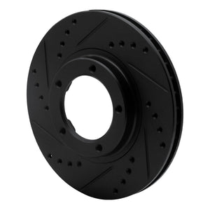 R1 95-04 Toyota Tacoma Front Left Drilled & Slotted Black Brake Rotor
