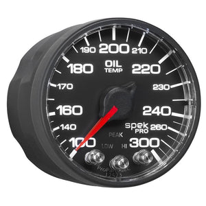 Autometer Spek-Pro - Nascar 2-1/16in Oil Temp 100-300F Bcb Ecu