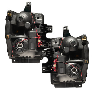 Oracle 08-10 Ford F250 Pre-Assembled Halo Headlights - Chrome Housing - w/ 2.0 Controller