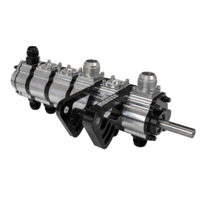 Moroso Big Block Chevy Dual Mount Tri-Lobe 6 Stage 1.200in PS Dry Sump Oil Pump - Drivers Left Side