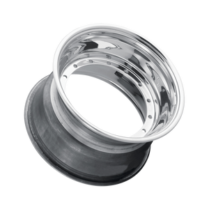 Weld Midget Direct Mount 13x7 / 5x9.75 / 3 BS - Polished Shell - Non-BL - Black Cover Wheel