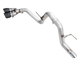 AWE 21+ Ford F150 Dual Side Exit Cat-Back Exhaust - 4.5in Diamond Black Tips *For Stock Y-Pipe Only