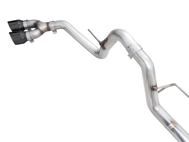 AWE 21+ Ford F150 Dual Side Exit Cat-Back Exhaust - 4.5in Diamond Black Tips *For Stock Y-Pipe Only