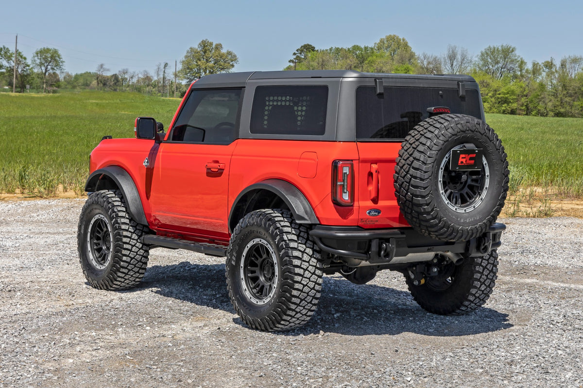 Rough Country BA2 Running Boards Side Step Bars | 2-Door | Ford Bronco (2 Door) (21-26)