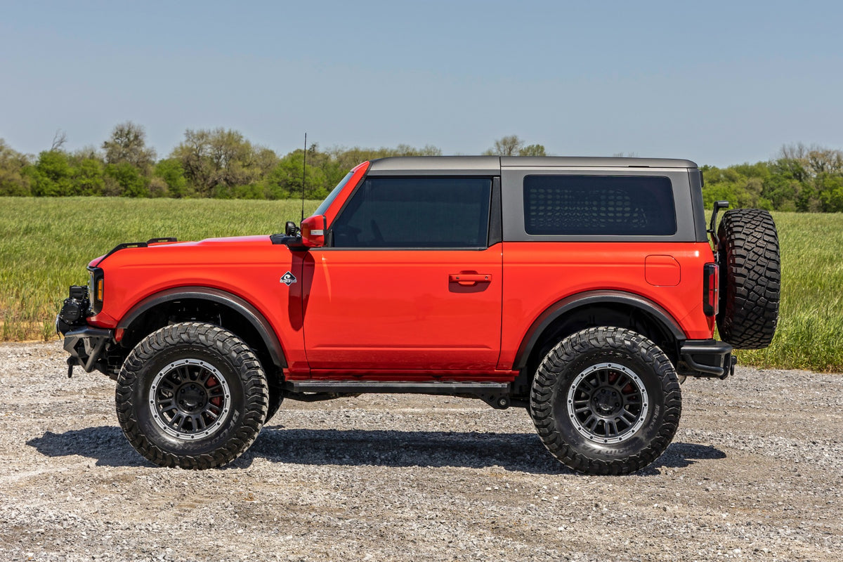 Rough Country BA2 Running Boards Side Step Bars | 2-Door | Ford Bronco (2 Door) (21-26)