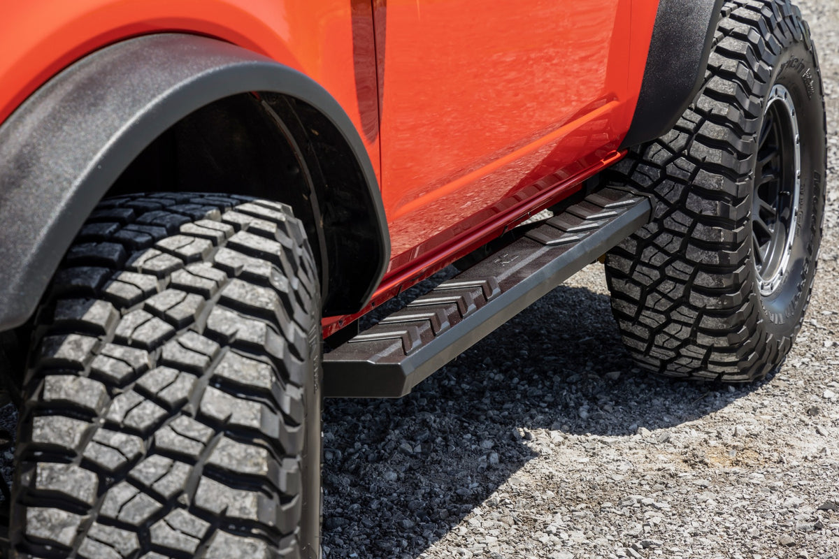 Rough Country BA2 Running Boards Side Step Bars | 2-Door | Ford Bronco (2 Door) (21-26)