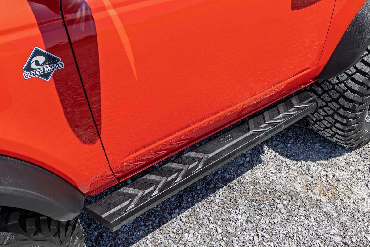Rough Country BA2 Running Boards Side Step Bars | 2-Door | Ford Bronco (2 Door) (21-26)