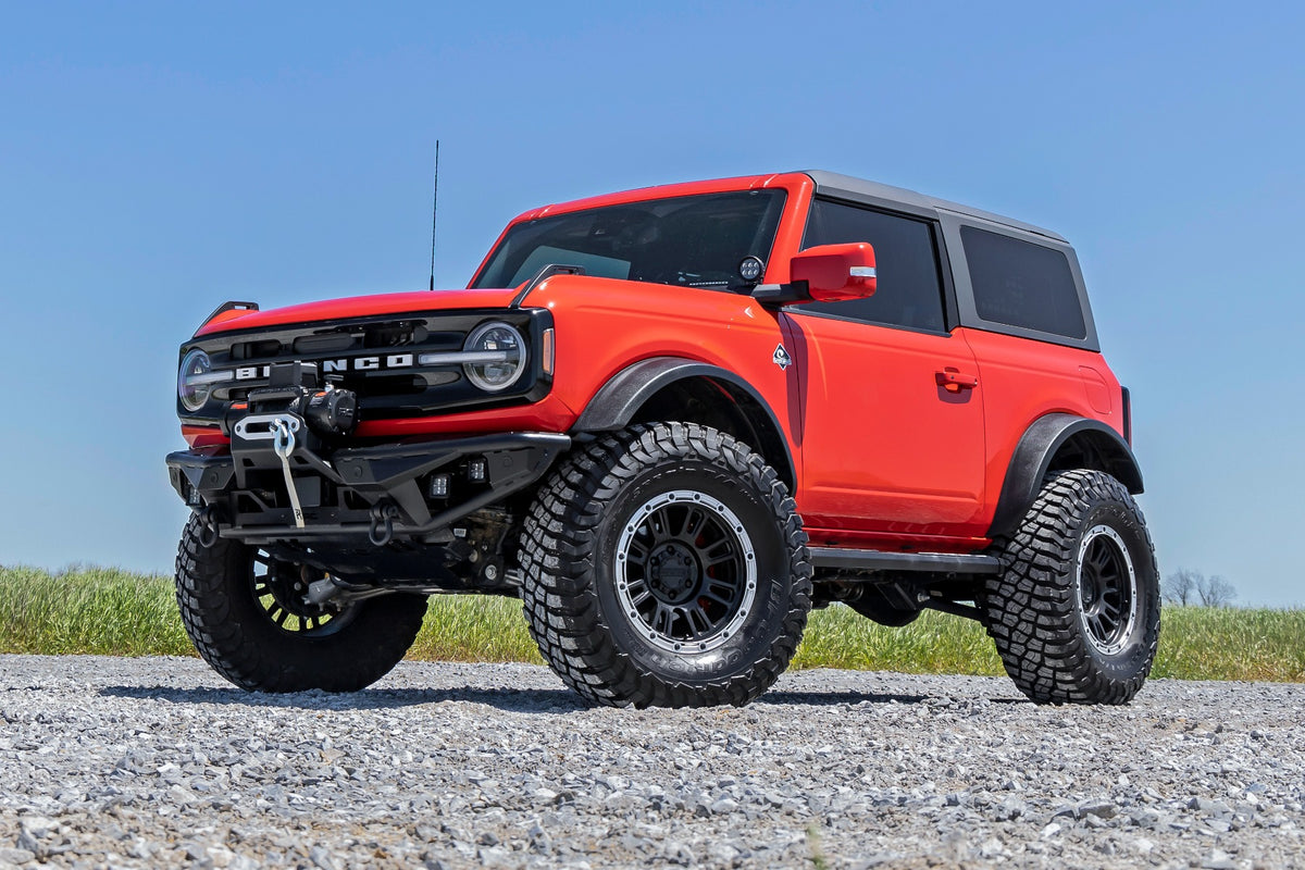 Rough Country BA2 Running Boards Side Step Bars | 2-Door | Ford Bronco (2 Door) (21-26)