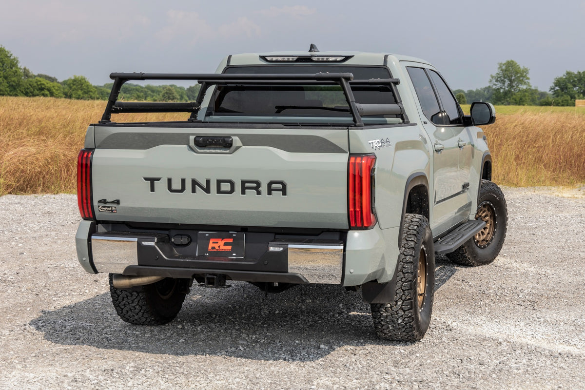 Rough Country RPT2 Running Board Crew Cab | Black | Toyota Tundra 2WD/4WD (2022-2026)