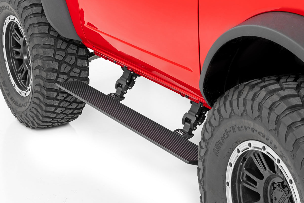Rough Country Power Running Boards Dual Electric Motor | 2 Door | Ford Bronco (2 Door) (21-26)