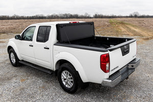 Rough Country Hard Tri-Fold Flip Up Bed Cover 5' Bed | Nissan Frontier 2WD/4WD (05-21)