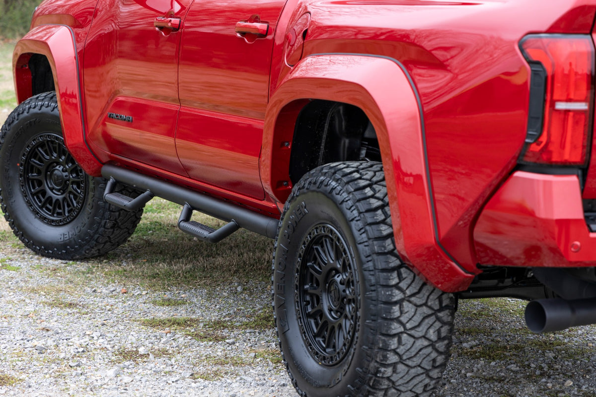 Rough Country Nerf Steps Cab Length | Double Cab | Toyota Tacoma 2WD/4WD (2024-2026)