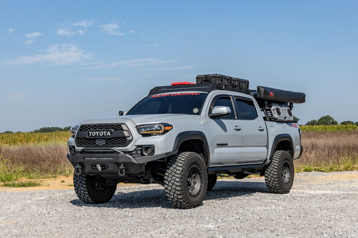Rough Country SRL2 Adj Aluminum Step Double Cab | Toyota Tacoma 2WD/4WD (2005-2023)