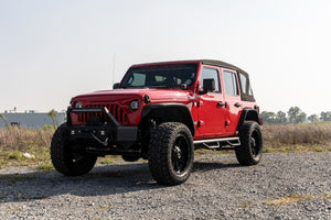 Rough Country Nerf Steps Wheel to Wheel | 4 Door | Jeep Wrangler Unlimited 4WD (18-26)
