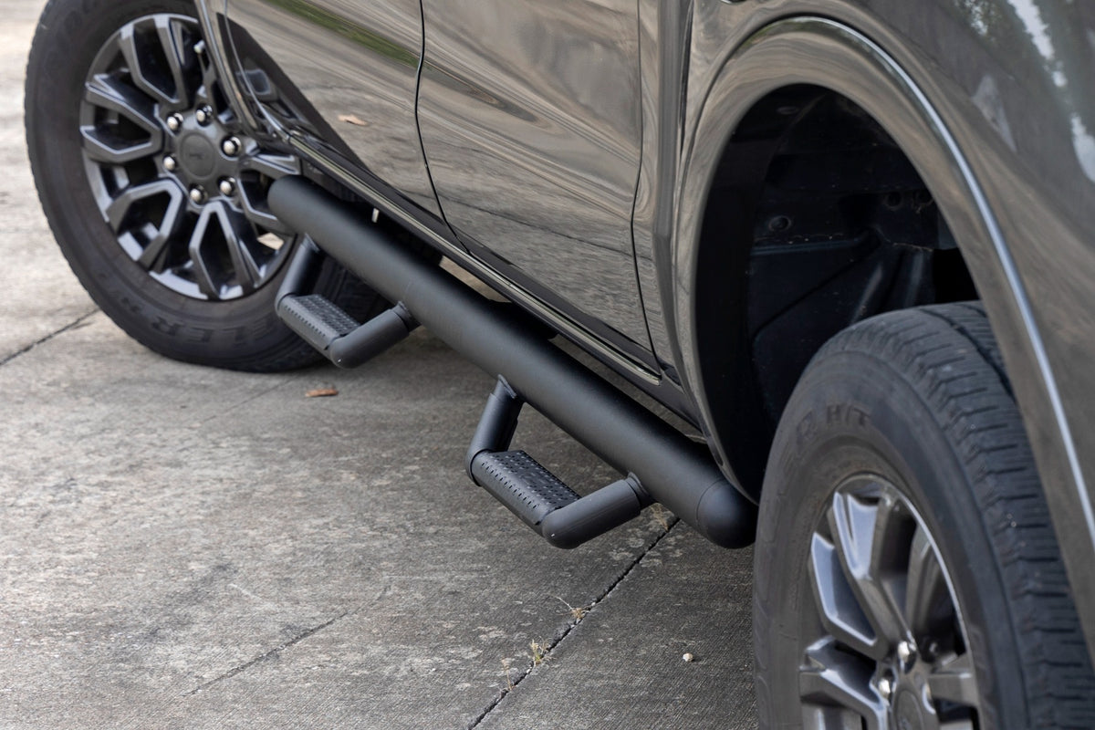 Rough Country Nerf Steps Cab Length | Crew Cab | Ford Ranger 2WD/4WD (2019-2026)