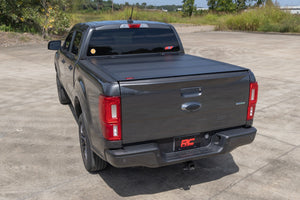 Rough Country Hard Tri-Fold Flip Up Bed Cover | Ford Ranger 2WD/4WD (19-23)