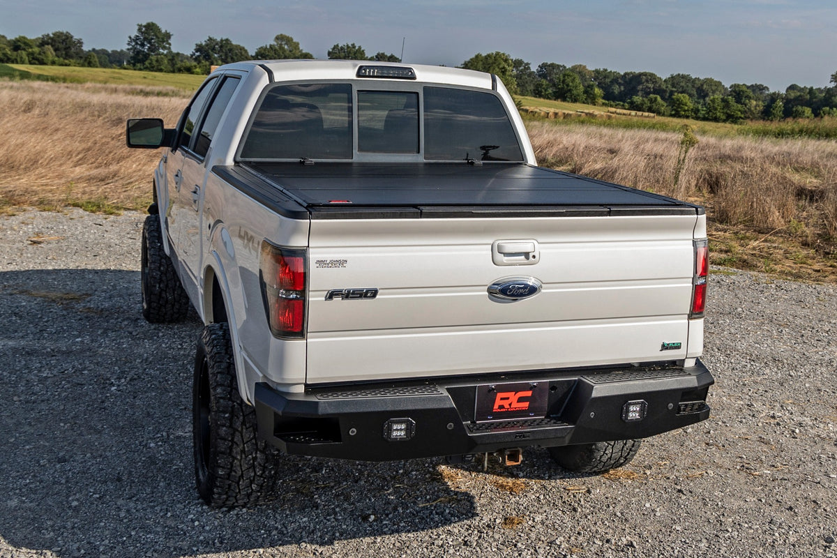 Rough Country Hard Tri-Fold Flip Up Bed Cover | Ford F-150 2WD/4WD (04-14)