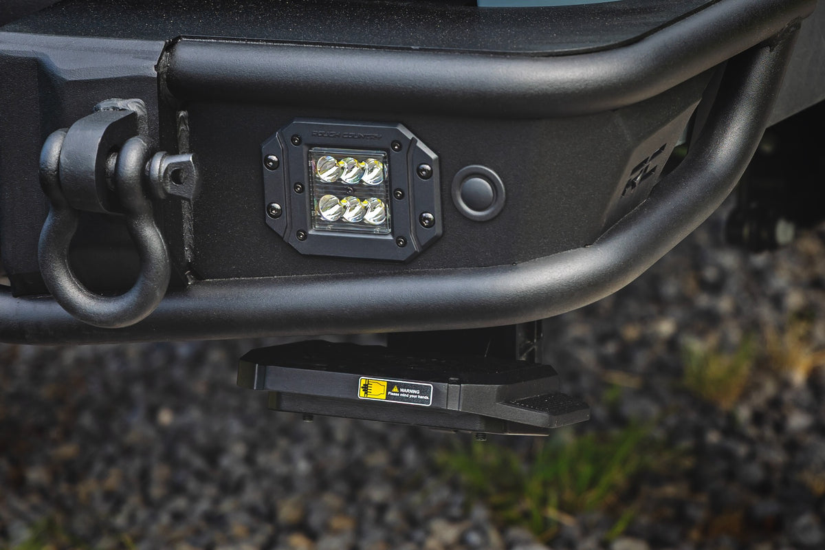 Rough Country Retractable Bed Step Manual Pull | Jeep Gladiator JT 4WD (2020-2026)
