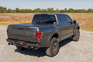 Rough Country Hard Tri-Fold Flip Up Bed Cover | Ford F-150 (21-26)/F-150 Lightning (22-26)