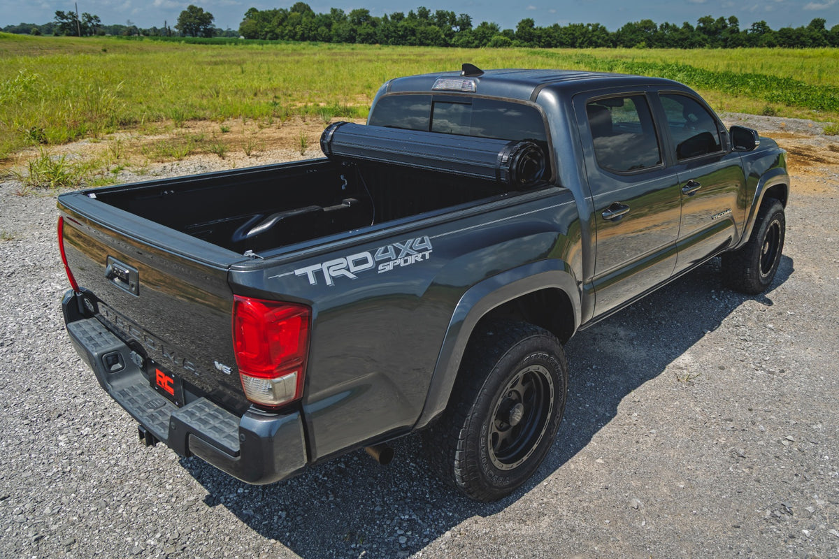 Rough Country Hard Roll Up Bed Cover | Toyota Tacoma 2WD/4WD (2016-2023)