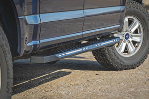 Rough Country AC2 Running Boards Amber/White | Crew Cab | Ford F-150/Lightning/F-250/F-350/Raptor (15-26)