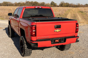 Rough Country Hard Tri-Fold Flip Up Bed Cover | Chevy/GMC 1500/2500HD/3500HD (14-19)