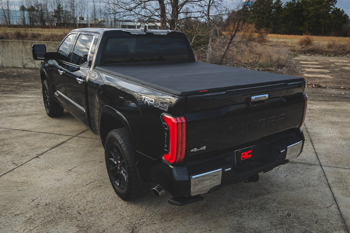 Rough Country Soft Tri-Fold Bed Cover | Toyota Tundra 2WD/4WD (2022-2026)