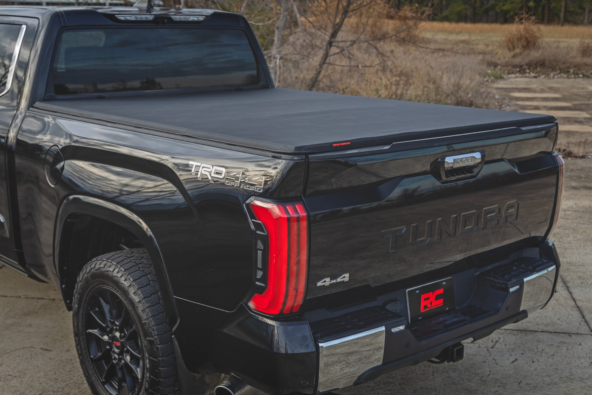 Rough Country Soft Tri-Fold Bed Cover | Toyota Tundra 2WD/4WD (2022-2026)