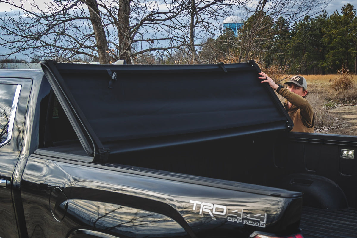 Rough Country Soft Tri-Fold Bed Cover | Toyota Tundra 2WD/4WD (2022-2026)