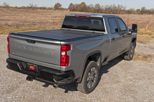Rough Country Hard Tri-Fold Flip Up Bed Cover 6'9