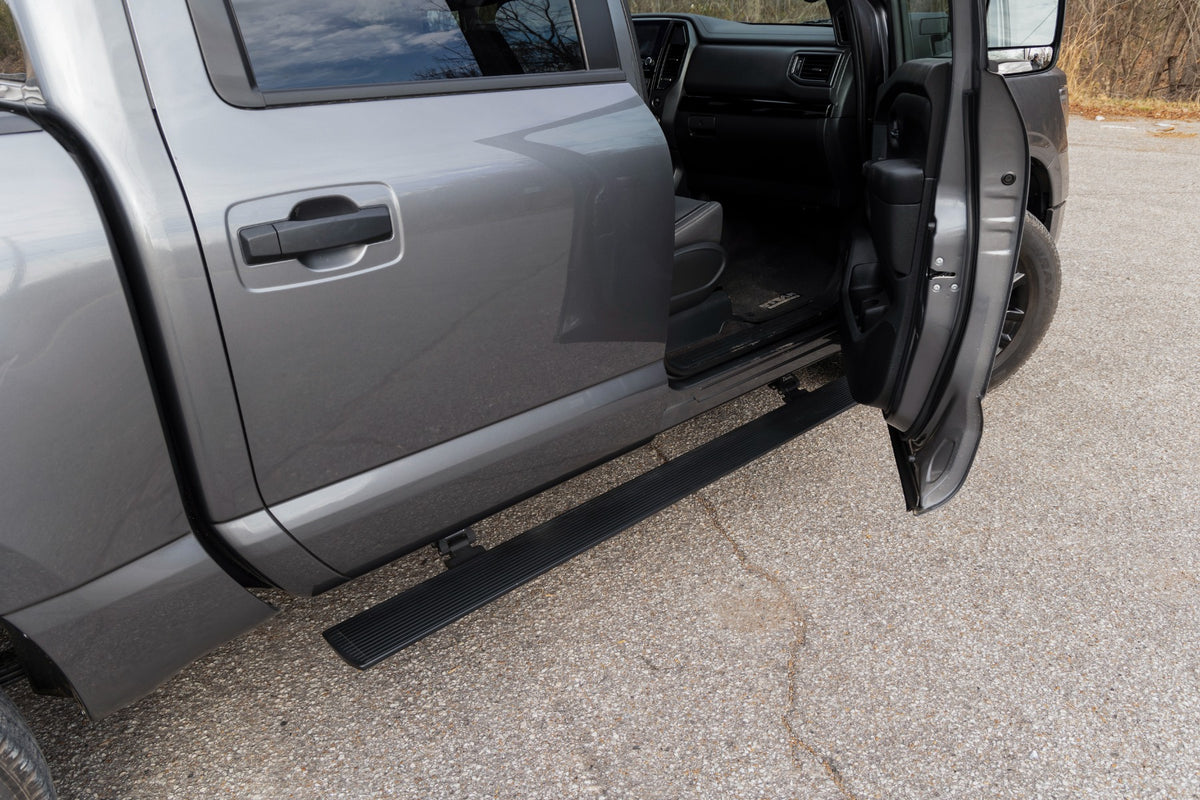 Rough Country Power Running Boards Dual Electric Motor | Nissan Titan 2WD/4WD (2017-2024)