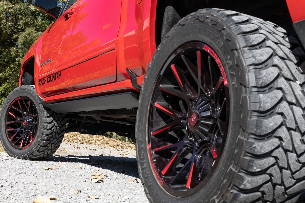 Rough Country Power Running Boards Dual Electric Motor | Crew Cab | Chevy/GMC 1500/2500HD/3500HD (07-14)