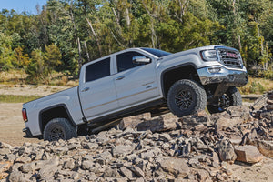 Rough Country 7 Inch Stamped Steel LCA Lift Kit Forged UCA | Bracket | Chevy/GMC 1500 (16-18)