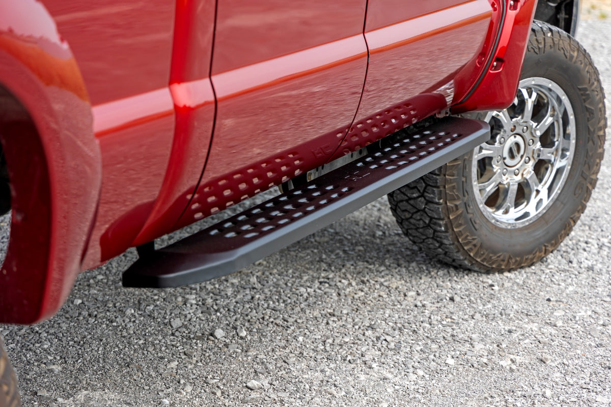 Rough Country RPT2 Running Board Crew Cab | Black | Ford F-250/F-350 Super Duty (09-16)