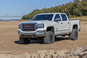 Rough Country 7 Inch Stamped Steel LCA Lift Kit Forged UCA | Bracket | Chevy/GMC 1500 (16-18)