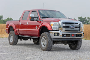 Rough Country RPT2 Running Board Crew Cab | Black | Ford F-250/F-350 Super Duty (09-16)