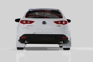 Rally Armor 19-26 Mazda3 Hatchback Black UR Mud Flap w/White Logo