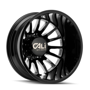 Cali Off-Road 9110D Summit Dually 20x8.25 / 8x200 BP / -192mm Offset / 142mm Hub Gls Blk Mill Wheel