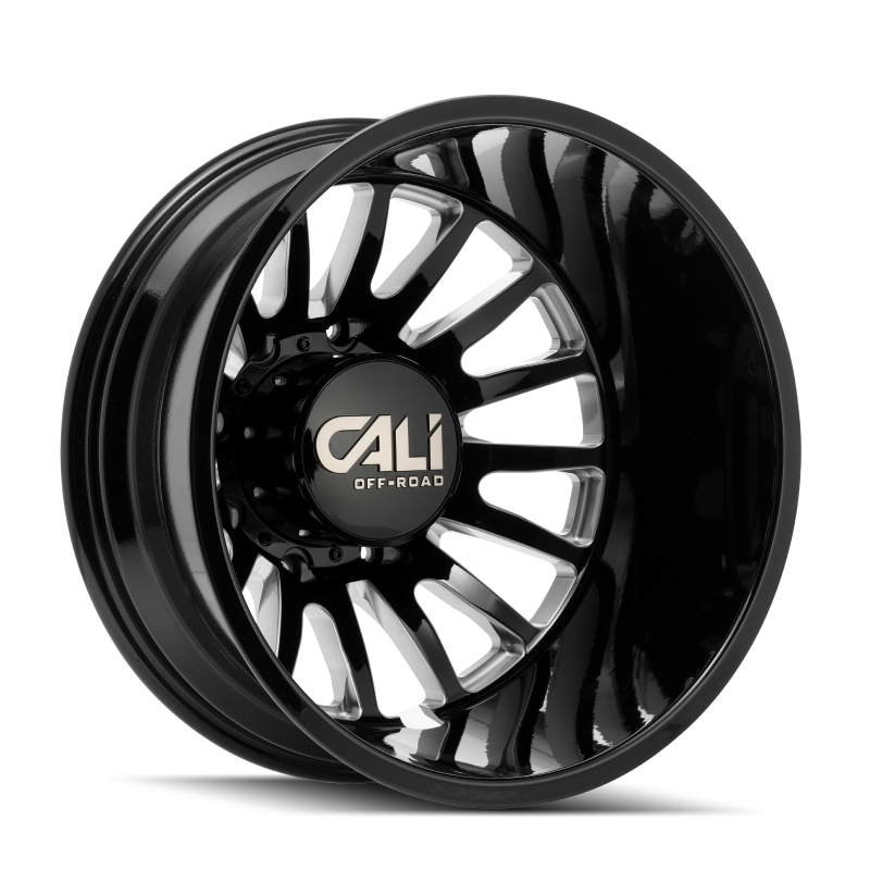Cali Off-Road 9110D Summit Dually 20x8.25 / 8x200 BP / -192mm Offset / 142mm Hub Gls Blk Mill Wheel