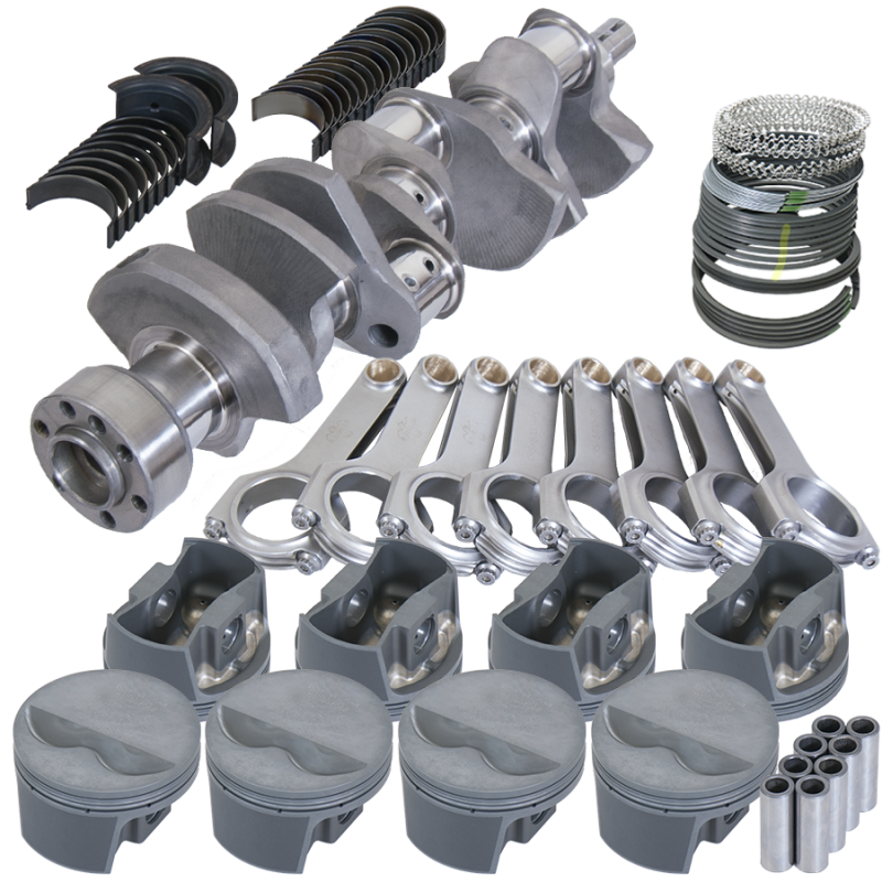 Eagle Chevy LT1 350 1Pc 3.480in Crank 5.700in H-Beam -5cc Flat Top 4.040in Pistons Rotating Assembly