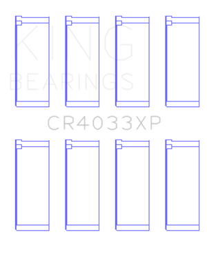 King Engine Bearings Honda F20C/F22C / 97-01 H22A4 (Size .025) Rod Bearing Set